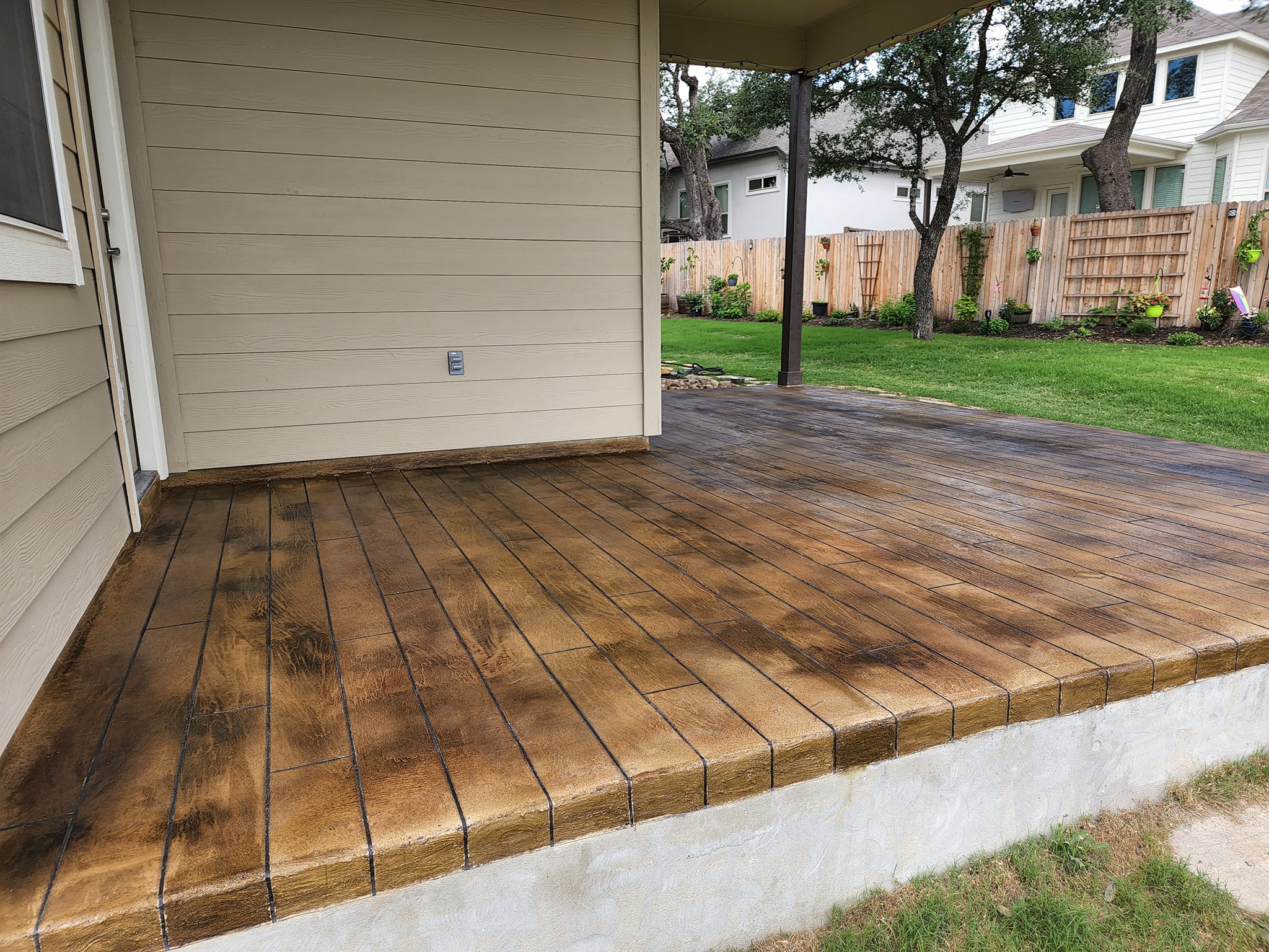 Concrete Overlay Porch