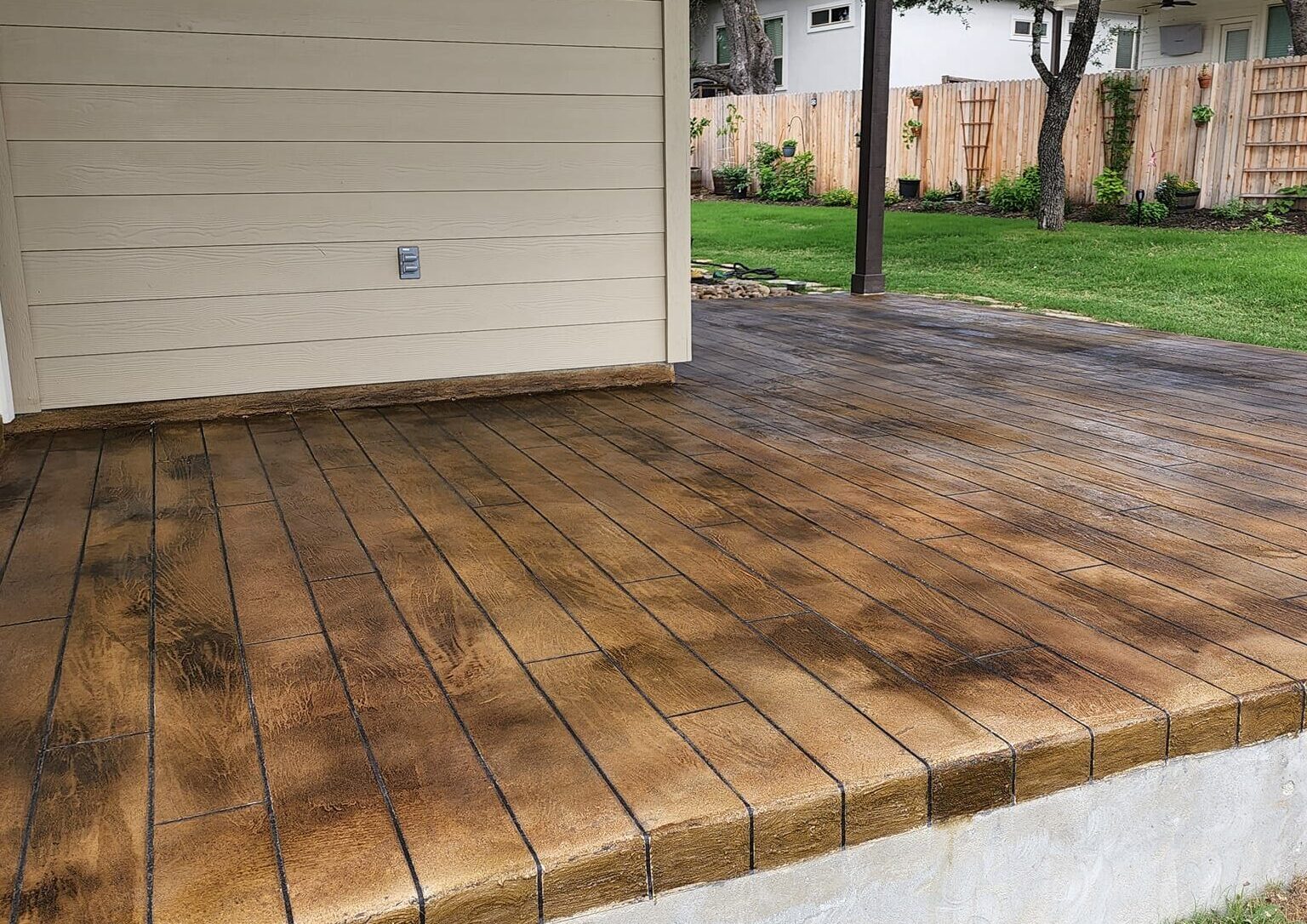 Concrete Overlay Porch